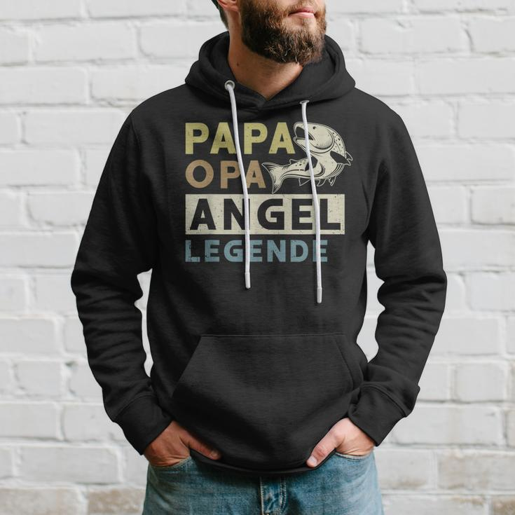 Papa Opa Angel Legende Hoodie, Perfekt für Vatertagsangler Geschenke für Ihn