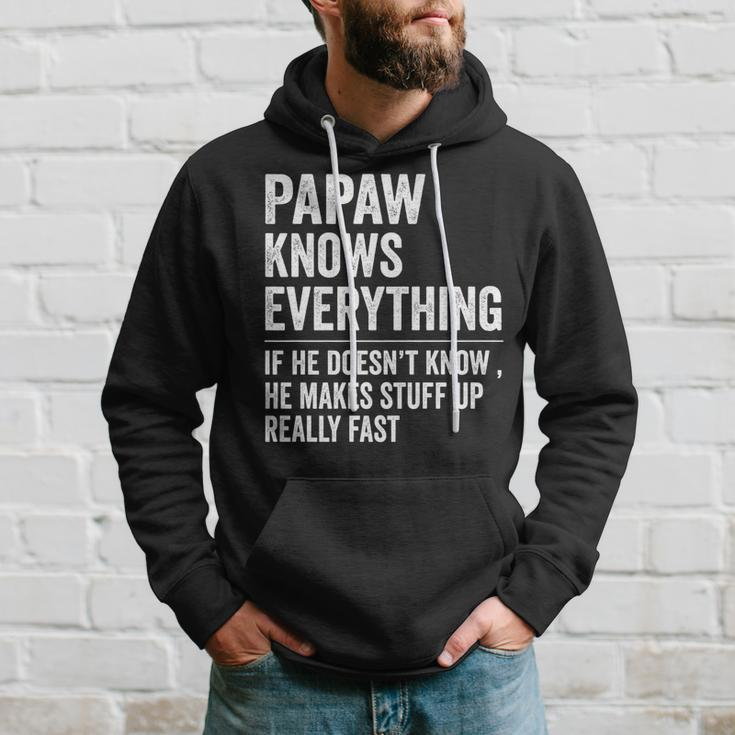 Papaw Know Everything Funny Fathers Day Gift For Grandpa  Hoodie Gifts for Him