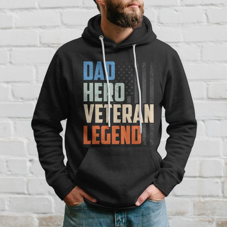 Patriotic Veterans Veteran Husbands Dad Hero Veteran Legend Gift Hoodie Gifts for Him