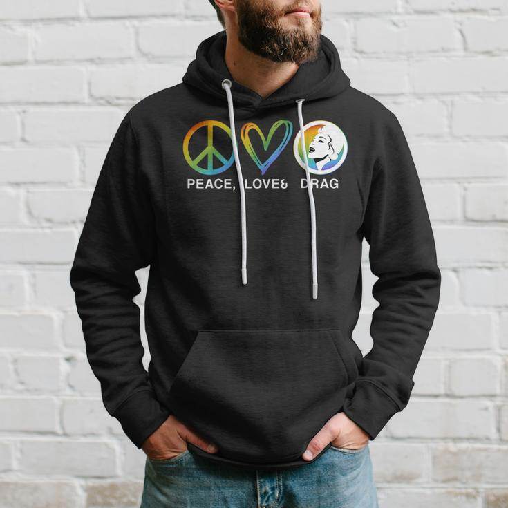 Peace Love And Drag - Drag Is Not A Crime Lgbt Gay Pride Hoodie Gifts for Him