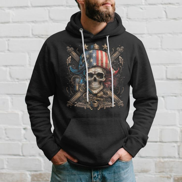 Pirate 4Th Of July American Flag Usa America Funny Hoodie Gifts for Him