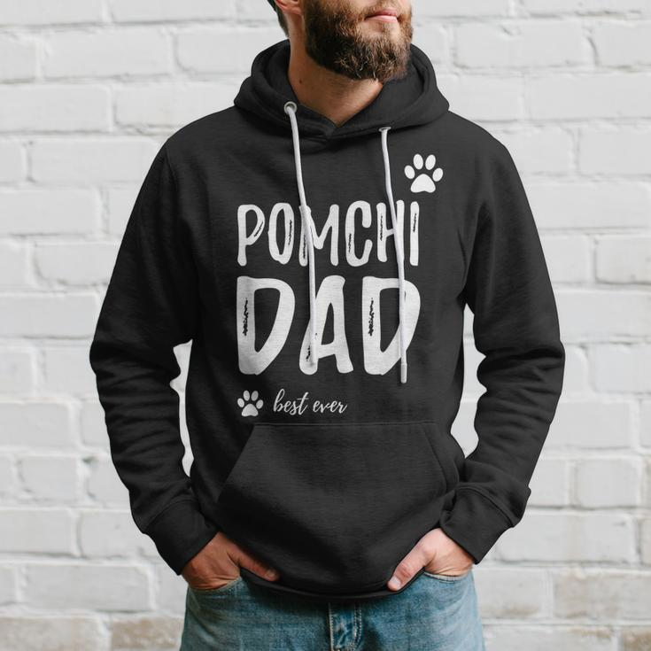 Pomchi Dog Dad Best Ever Funny Gift Idea Gift For Mens Hoodie Gifts for Him