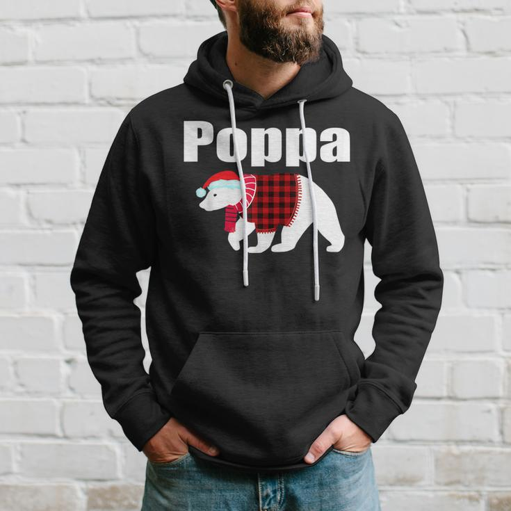 Poppa Bear Red Plaid Buffalo Matching Family Pajama Gift For Mens Hoodie Gifts for Him