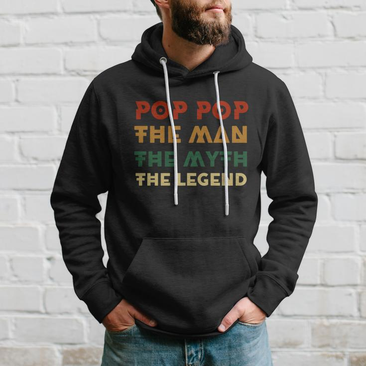 Poppop The Man The Myth The Legend Vintage Daddy Gift Hoodie Gifts for Him