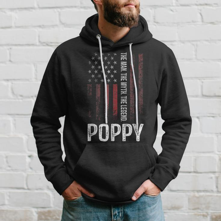 Poppy The Man The Myth The Legend Grandpa Gift Hoodie Gifts for Him