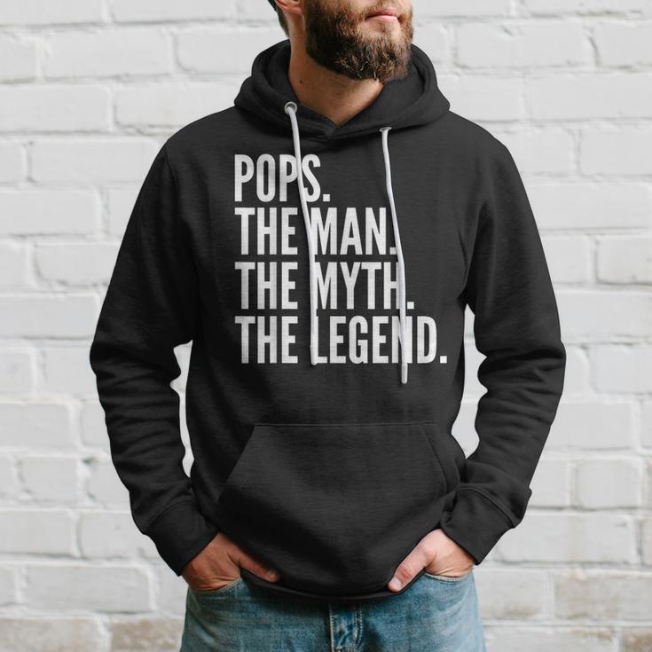 Pops The Man Der Mythos Die Legende Dad Hoodie Geschenke für Ihn