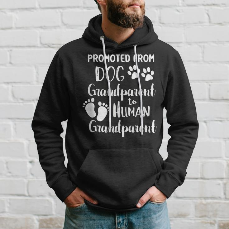 Promoted From Dog Grandparent To Human Grandparent Hoodie Gifts for Him