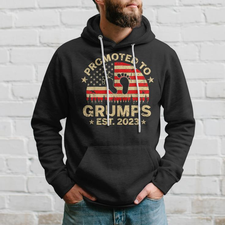 Promoted To Grumps 2023 First Time Fathers Day New Dad Gift Gift For Mens Hoodie Gifts for Him
