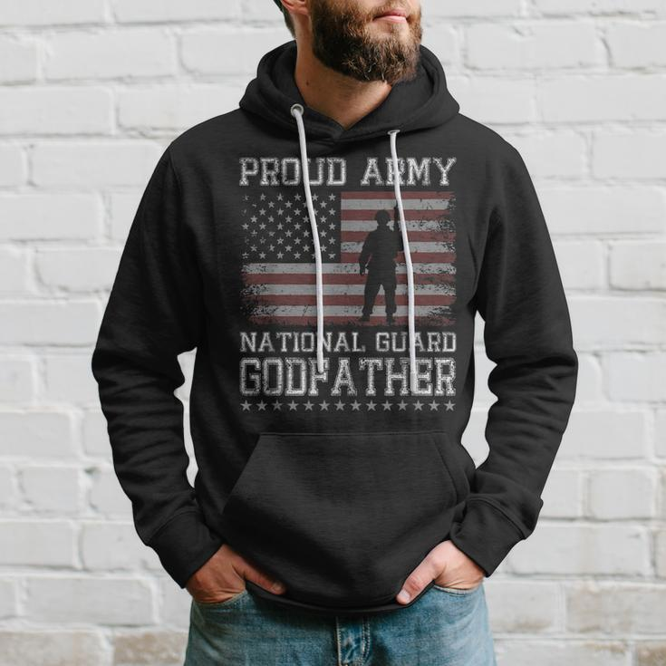 Proud Army National Guard Godfather Us Military Gift Gift For Mens Hoodie Gifts for Him
