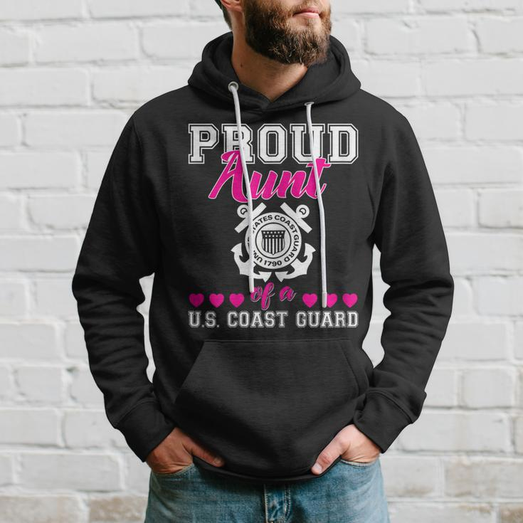 Proud Aunt Of A Us Coast Guard Military Family 4Th Of July Gift For Womens Hoodie Gifts for Him