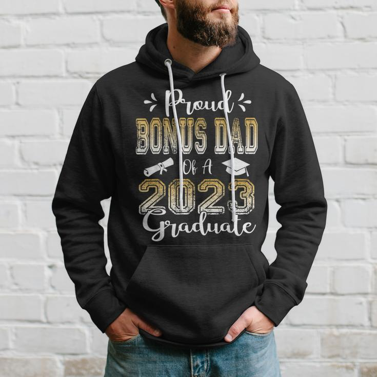Proud Bonus Dad Of A Class Of 2023 Graduate Senior Hoodie Gifts for Him