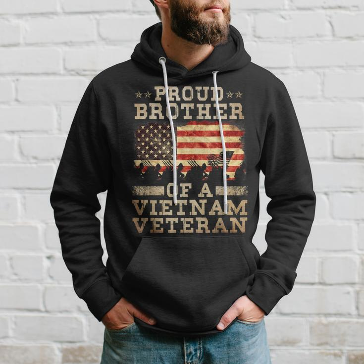 Proud Brother Vietnam War Veteran For Matching With Dad Vet Hoodie Gifts for Him