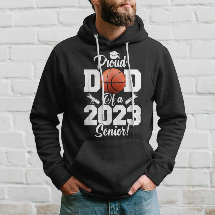 Proud Dad Of A Basketball Senior 2023 Funny Basketball Dad Hoodie Gifts for Him