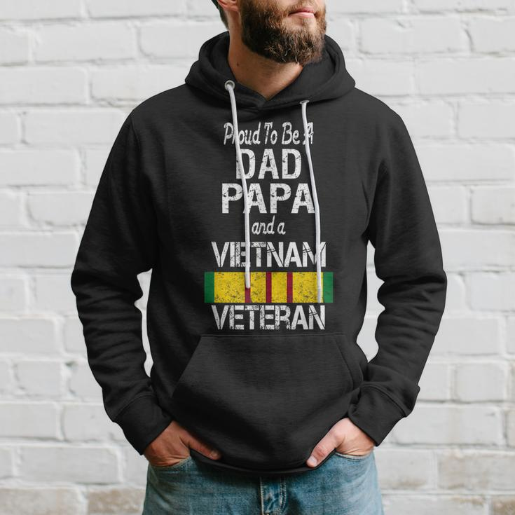 Proud Dad Papa Vietnam Veteran Vintage Vet Hoodie Gifts for Him