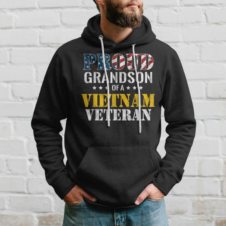 Proud Grandson Of A Vietnam Veteran | Us Veterans Day Hoodie Gifts for Him