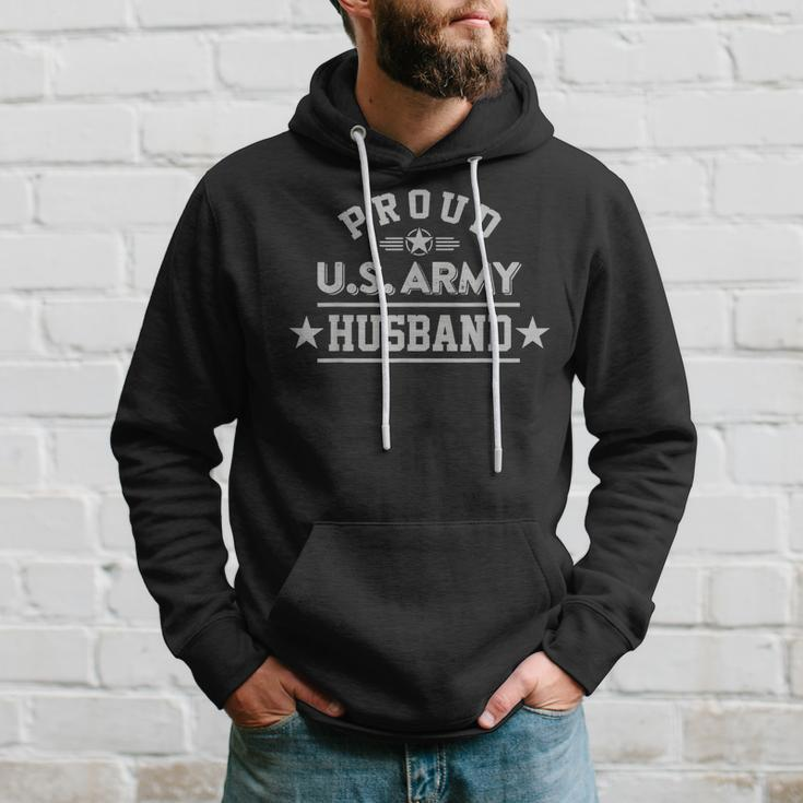Proud Us Army Husband Light Military Family Hoodie Gifts for Him