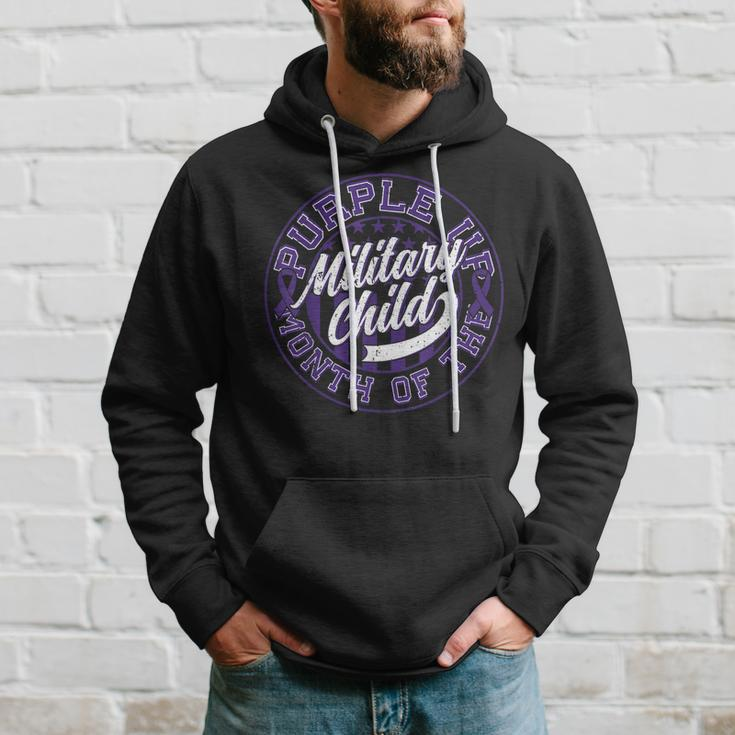 Purple Up Month Of The Military Child Kids Flag Usa April Hoodie Gifts for Him