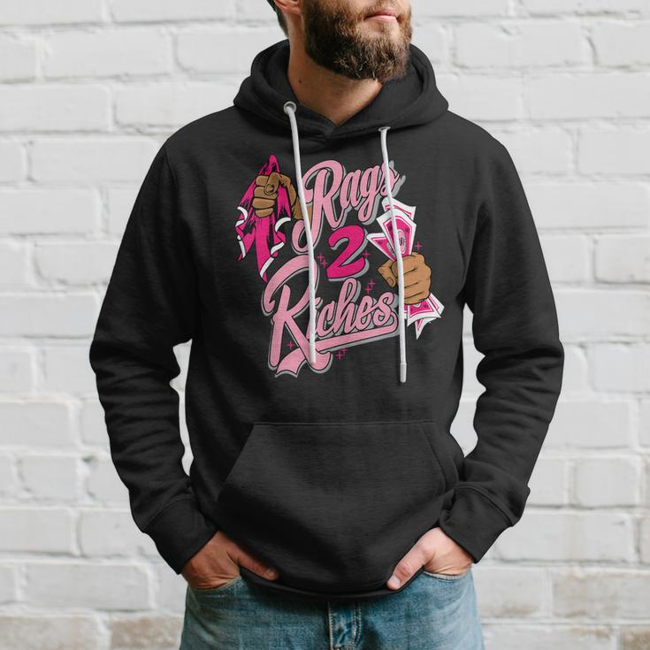 Rags 2 Riches Low Triple Pink Matching Hoodie Gifts for Him