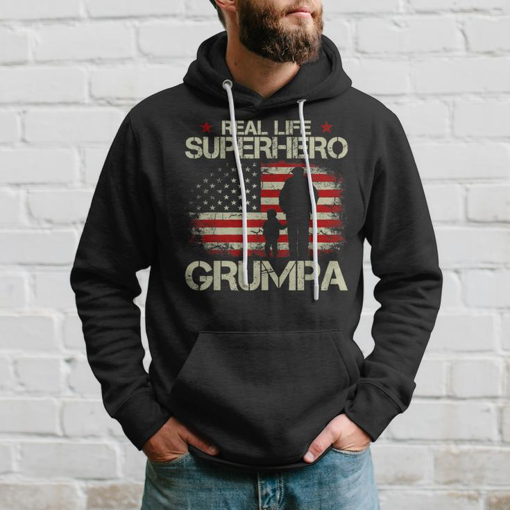 Real Life Superhero Grumpa Gift For Grandpa Gift For Mens Hoodie Gifts for Him