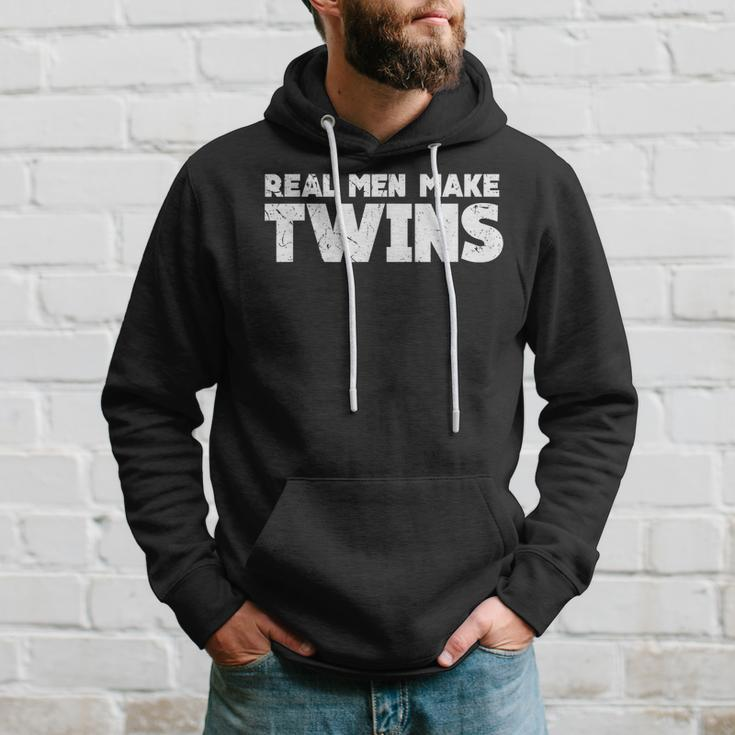 Real Men Make Twins | Twin Dad  | Twin Dad To Be Hoodie Gifts for Him