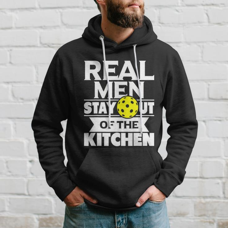 Real Men Stay Out Of The Kitchen Funny Pickleball Paddleball Tshirt Hoodie Gifts for Him
