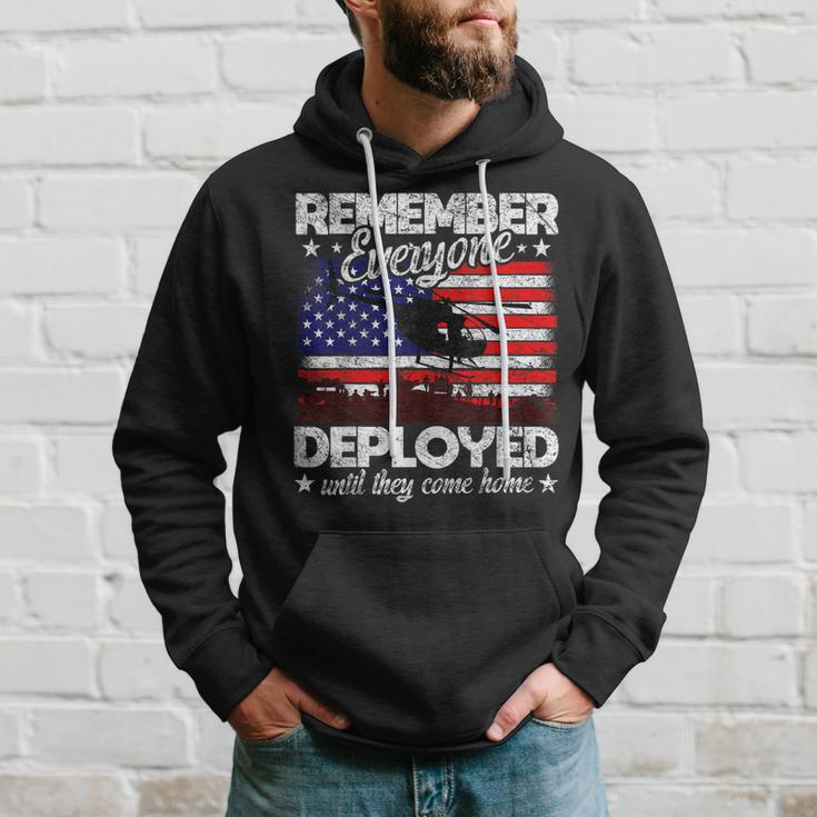 Red Friday Remember Everyone Deployed Army Us Flag Hoodie Gifts for Him