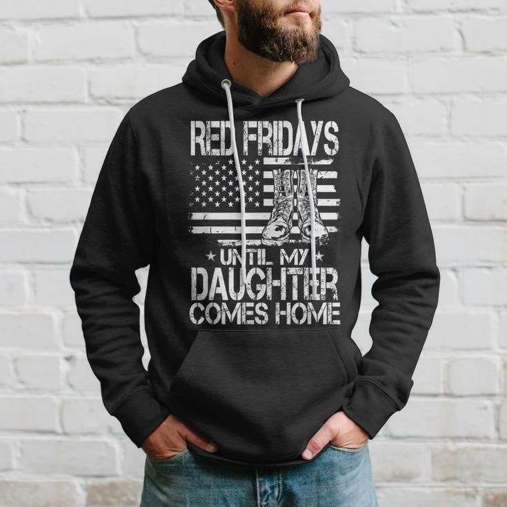 Red Fridays Until My Daughter Comes Home Military Hoodie Gifts for Him