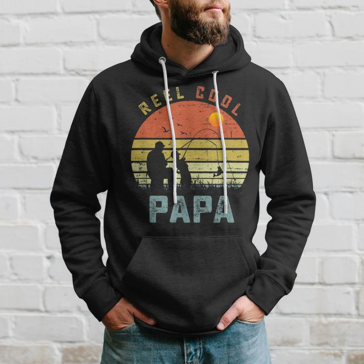 Reel Cool Papa Fathers Day Gift For Fishing Dad Hoodie Gifts for Him