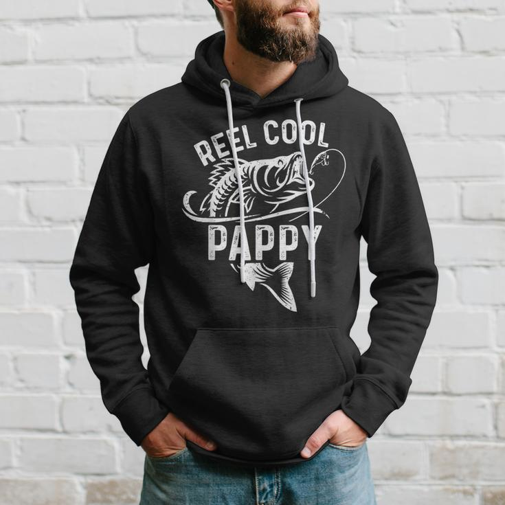 Reel Cool Pappy Fisherman Fathers Day Funny Fishing Hoodie Gifts for Him