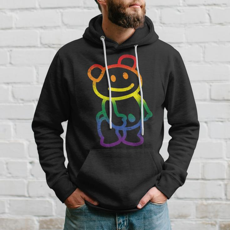 Reflective Bear Gay Pride Flag Lgbt-Q Ally Cute Animal Hoodie Gifts for Him