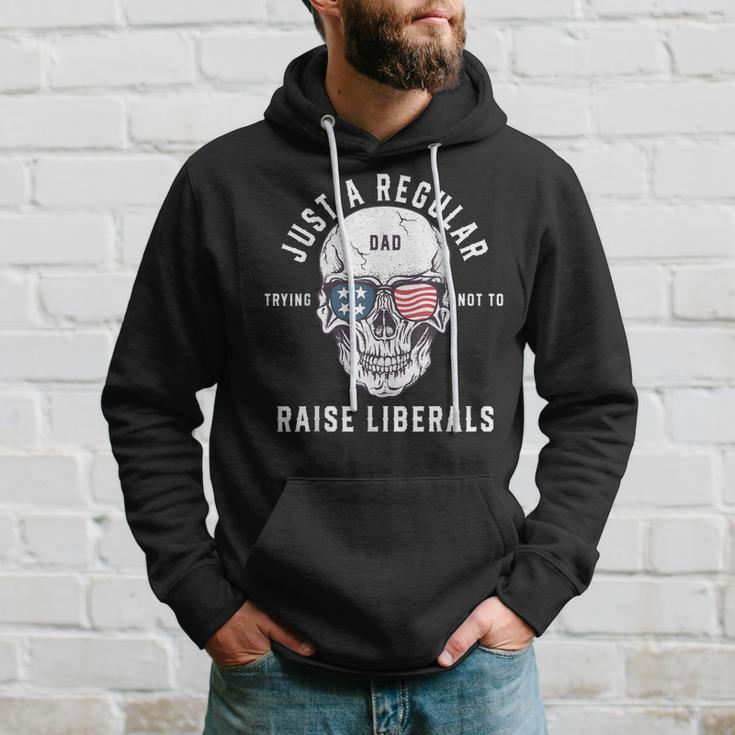 Republican Just A Regular Dad Trying Not To Raise Liberals V2 Hoodie Gifts for Him