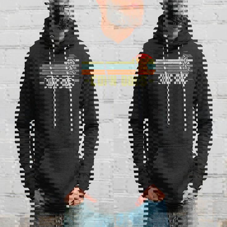 Retro Corn Dogs Make Hot Dogs On Stick Corn Dog Lover Hoodie Gifts for Him
