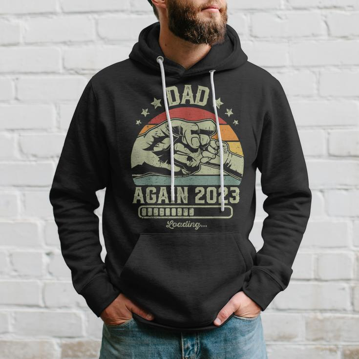 Retro Dad Again Est 2023 Loading Future New Vintage Hoodie Gifts for Him