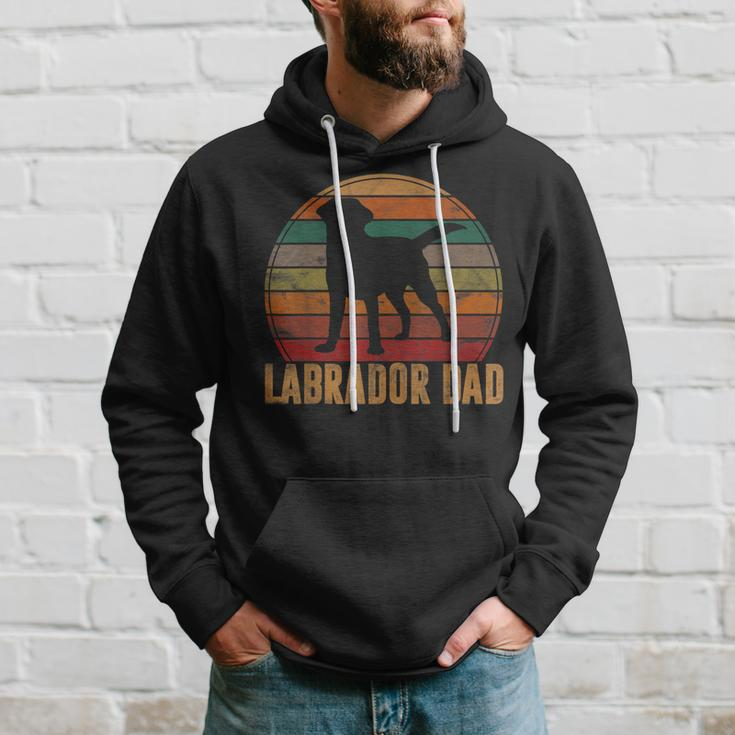 Retro Labrador Dad Gift Dog Daddy Golden Black Lab Father Hoodie Gifts for Him
