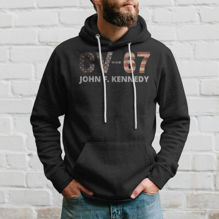 Retro Navy Aircraft Carrier Uss John F Kennedy Cv-67 Hoodie Gifts for Him