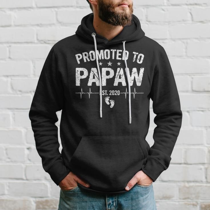 Retro Promoted To Papaw Est 2020 Fathers Day New Grandpa Hoodie Gifts for Him