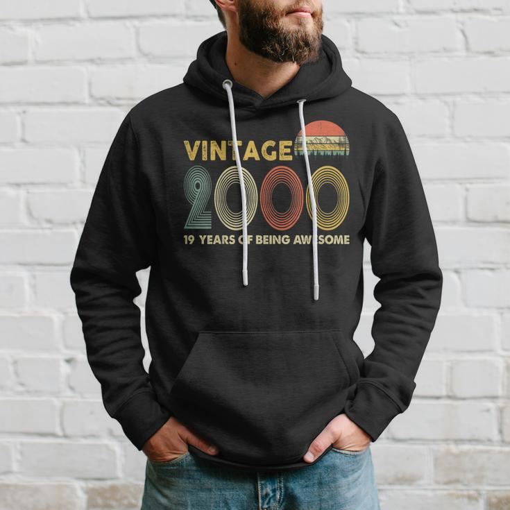 Retro Vintage 2000 19Th Birthday Gifts 19 Years Old Hoodie Gifts for Him