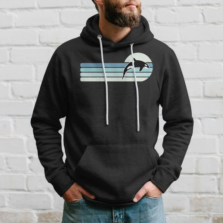 Retro Whale Orca Hoodie Gifts for Him