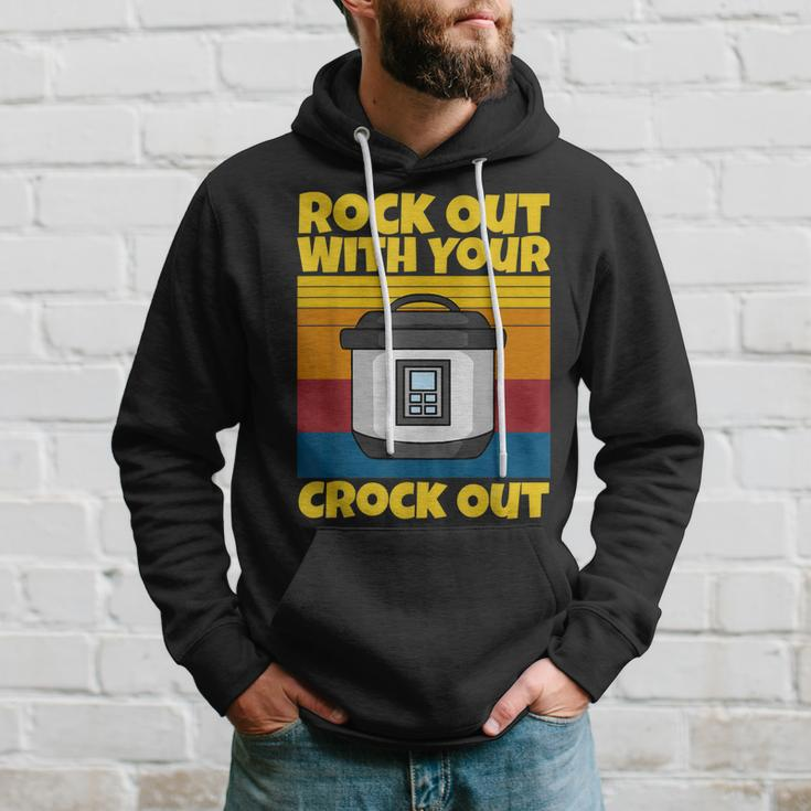 Rock Out With Your Crock Out Vintage Chef Food Hoodie Gifts for Him