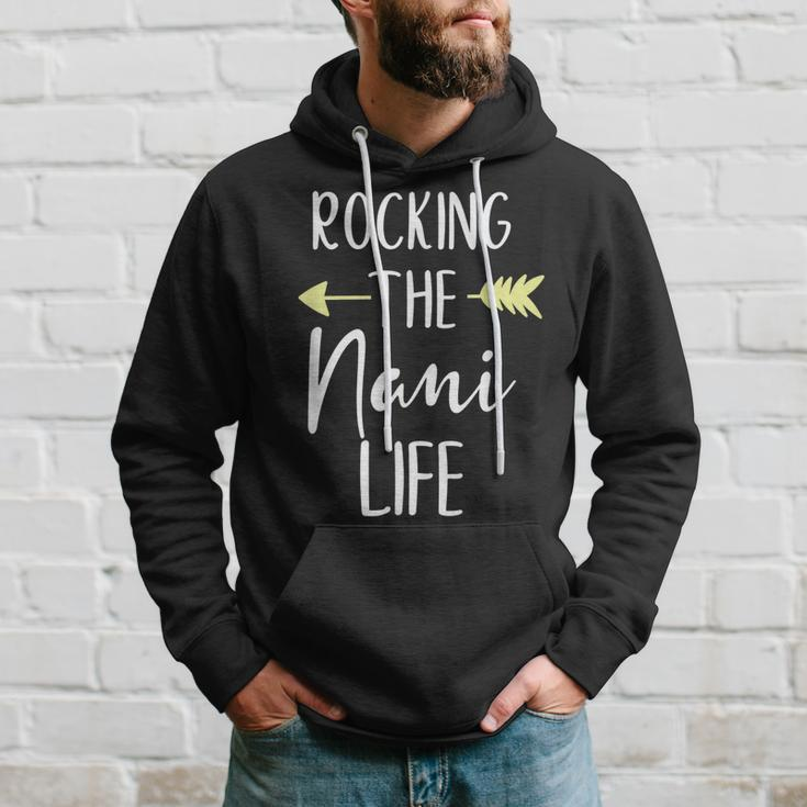 Rocking The Nani Life Cute Rockin Cool Men Hoodie Graphic Print Hooded Sweatshirt Gifts for Him
