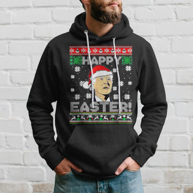 Santa Joe Biden Happy Easter Ugly Christmas V13 Men Hoodie Graphic Print Hooded Sweatshirt Gifts for Him
