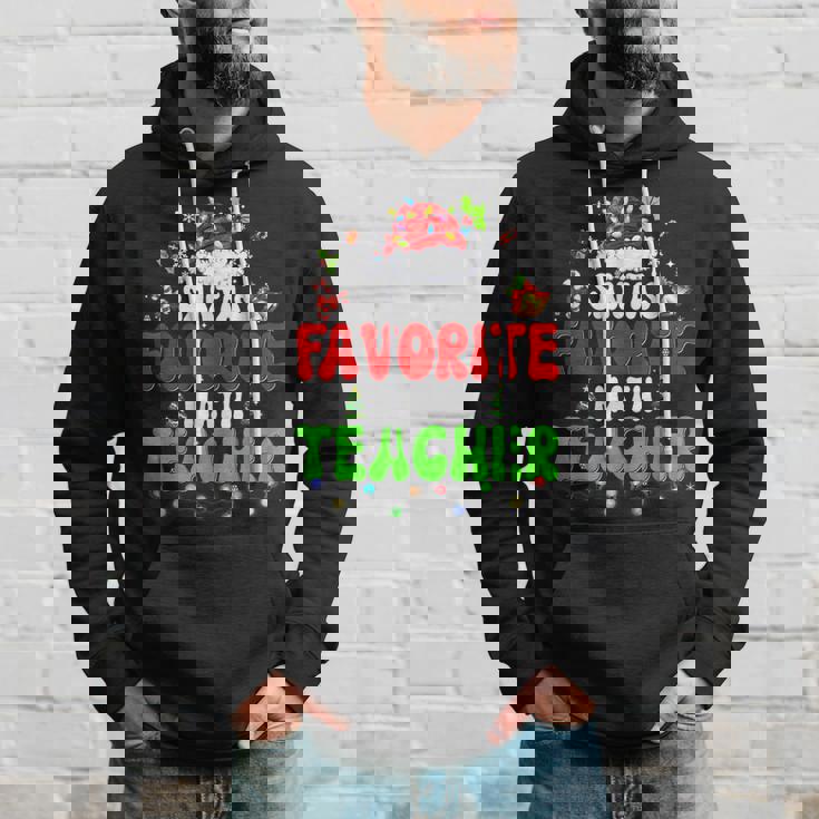 Santas Favorite Dance Teacher Group Matching Christmas 2022 Men Hoodie Gifts for Him
