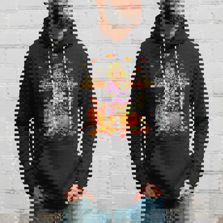 Scarecrow Autumn Hello Fall Pumpkin Thanksgiving Halloween V2 Men Hoodie Gifts for Him