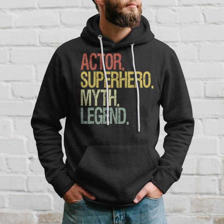 Schauspieler Superheld Mythos Legende Inspirierendes Zitat Schwarzes Hoodie Geschenke für Ihn