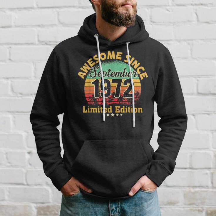 September 1972 Geburtstag Mann 50 Jahre Lustig 50 Geburtstag Hoodie Geschenke für Ihn