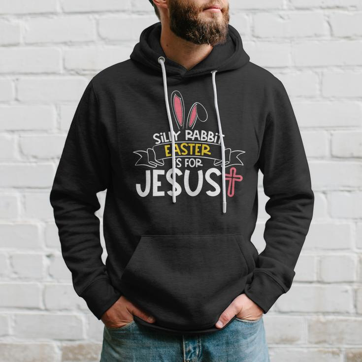 Silly Rabbit Easter Is For Jesus Cross V2 Hoodie Gifts for Him