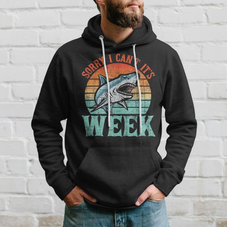 Sorry I Cant - Marine Biologist Shark Lovers Wildlife Hoodie Gifts for Him