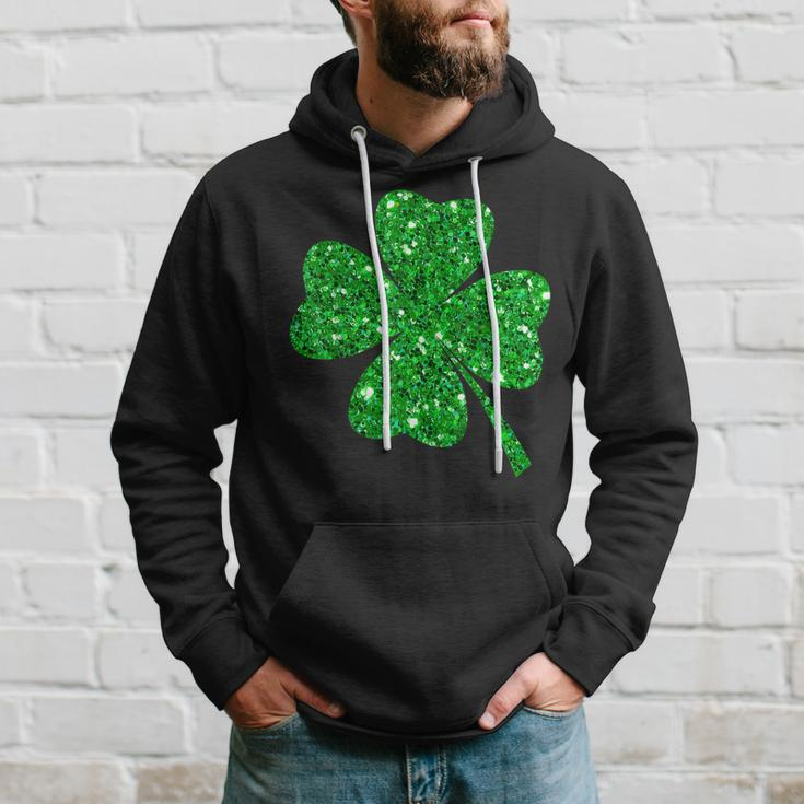 Sparkle Clover Shamrock Irish For St Patricks & Pattys Day Hoodie Gifts for Him
