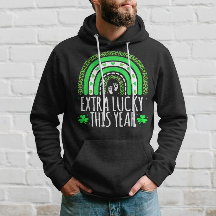 St Pattys Pregnancy Announcement St Patricks Day Pregnant Hoodie Gifts for Him