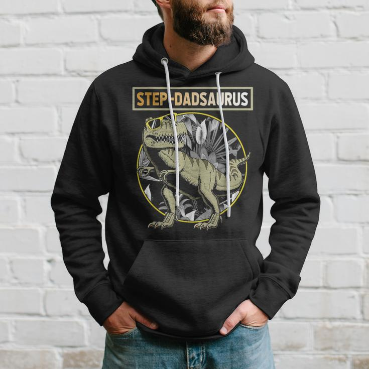 Step Dadsaurus Step Dad Dinosaur Fathers Day Gift Hoodie Gifts for Him